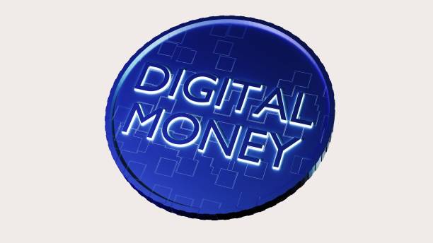 istock Isolated Digital money or digital currency 1854061430