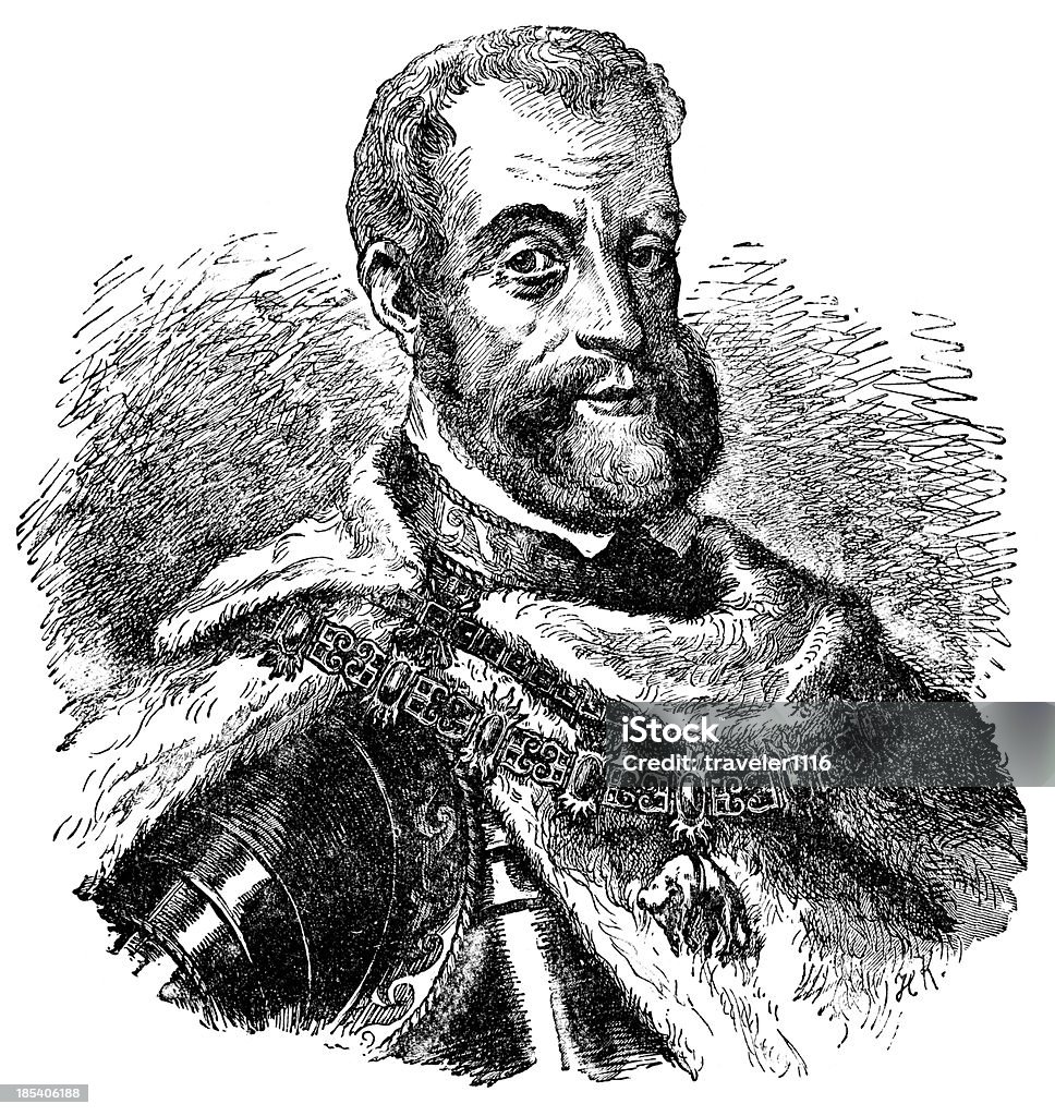 Charles V - Illustration de 1880-1889 libre de droits