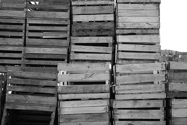 Crates Stacked  motueka photos stock pictures, royalty-free photos & images