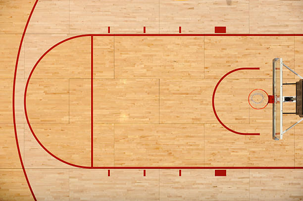 chão de basquetebol - basketball sport hardwood floor floor imagens e fotografias de stock