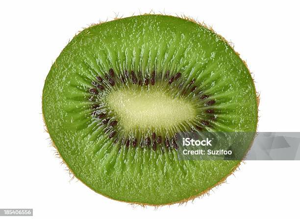 Kiwi Fruit Stock Photo - Download Image Now - Bisected, Brown, Circle