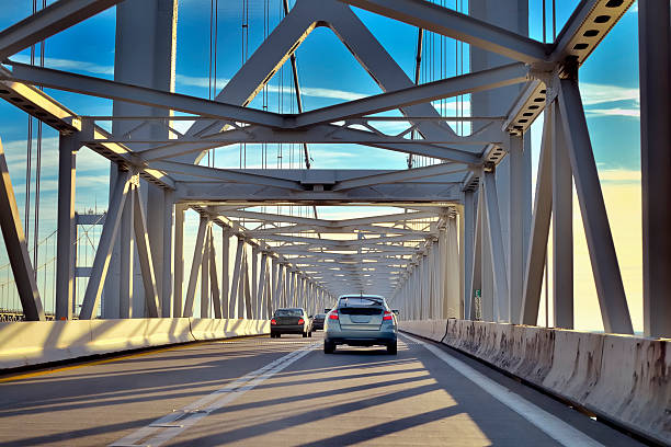 istock Crossing The Chesapeake Bay Bridge At Sunrise 185406948