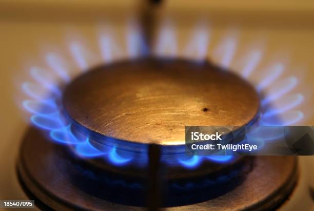 Gas Stove Stock Photo - Download Image Now - Blue, Burner - Stove Top, Burning