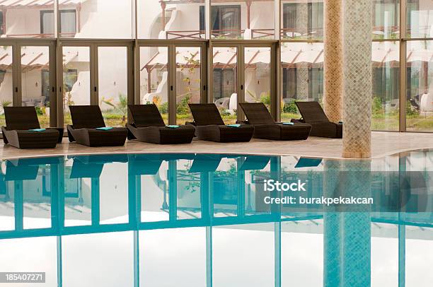 Poolside Lounge Chairs North Cyprus Stock Photo - Download Image Now - Architecture, Armchair, Backgrounds
