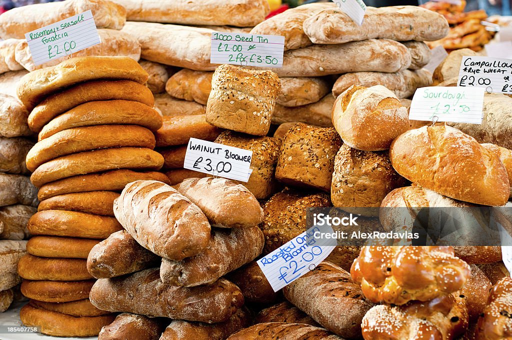 Artisan bread  Greengrocer's Shop Stock Photo