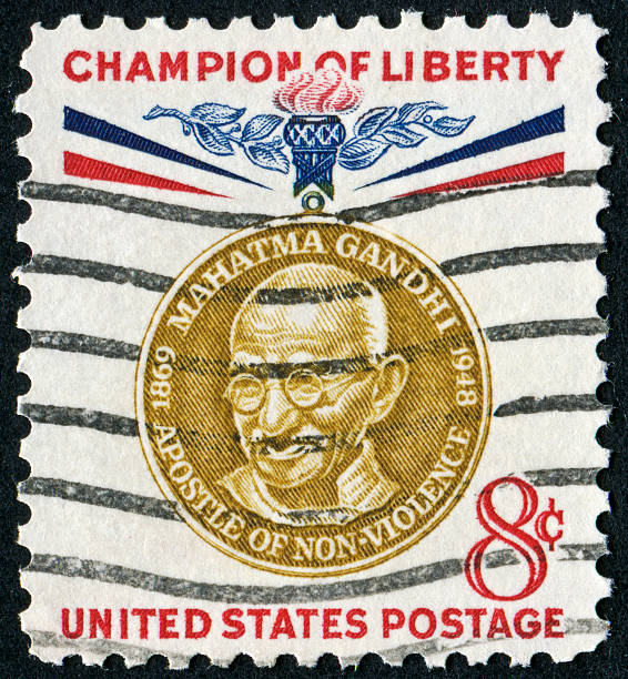 istock Mahatma Gandhi Stamp 185407971