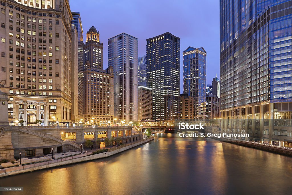 Chicago Architecture - Foto de stock de Chicago - Illinois libre de derechos