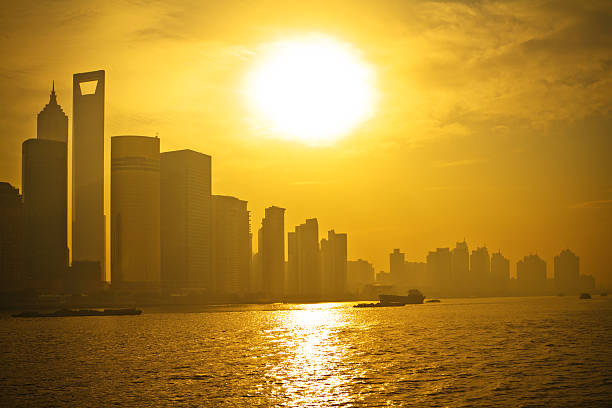 istock Sunrise in Shanghai, China 185408328