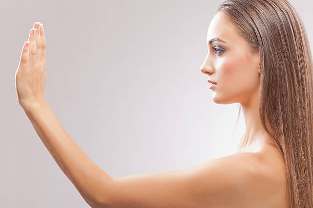 istock Elegant lady with long hair 185408596