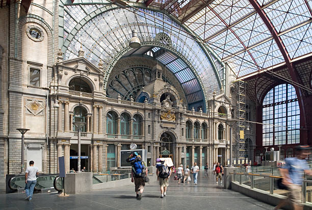 istock People at the central station in Antwerp 185408619