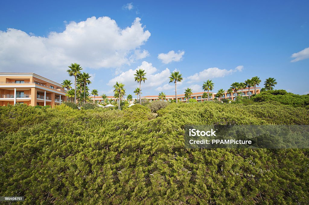 Building of luxury hotel Building of luxury hotel with a huge blue sky Andalusia Stock Photo