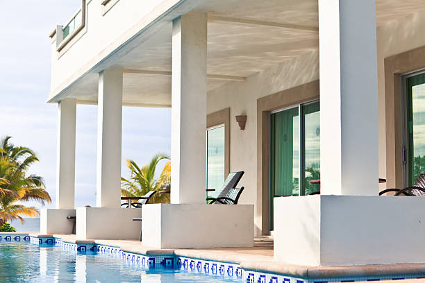 istock Hotel Veranda Next to Swimming Pool 185408777