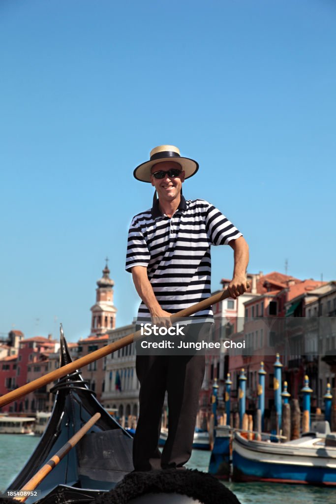 Gondolier à Venise - Photo de Gondolier libre de droits