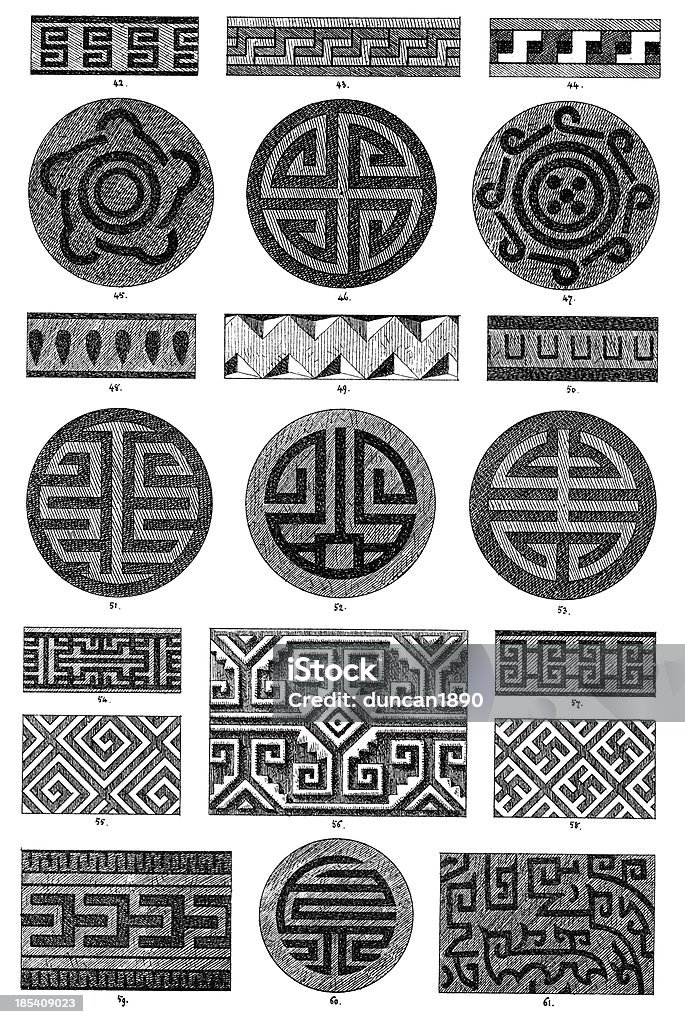 Dekorative Kunst deisgn Elemente - Lizenzfrei Swastika-Symbol Stock-Illustration