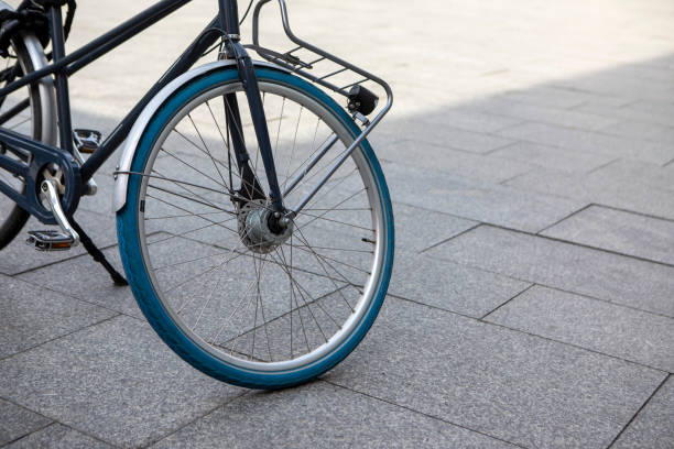 istock Close-up of a bicycle wheel 1854104572