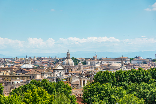 Genoa, Liguria, Italy - September 11, 2019: Doges Palace. The first parts of Palace were built between 1251 and 1275, during the flourishing period of the Republican history of Genoa. Palace was restored in 1992