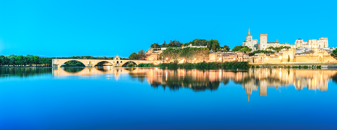 France - Avignon medieval city panoramic view