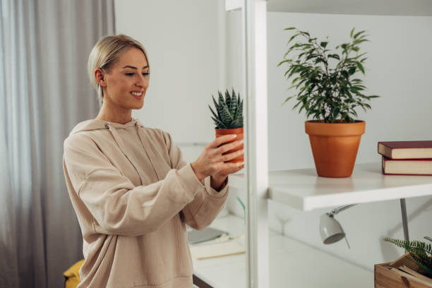 istock female student in her dorm room 1854174771