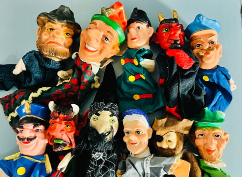 Collection of funny puppets