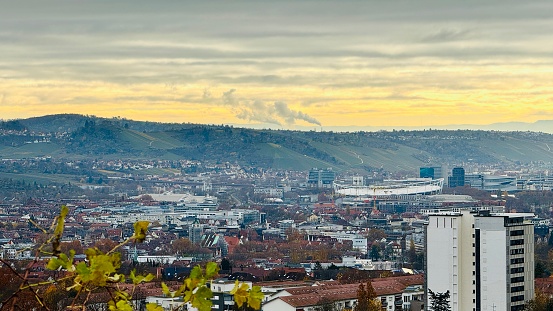 View of Stuttgart at morning