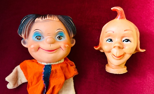 Max and Moritz puppets, Wilhelm Busch figurines from 19th century