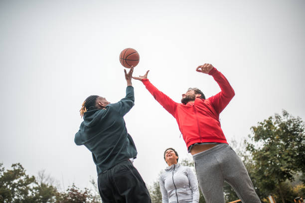 istock Outdoor Basketball Game Kickoff 1854212888