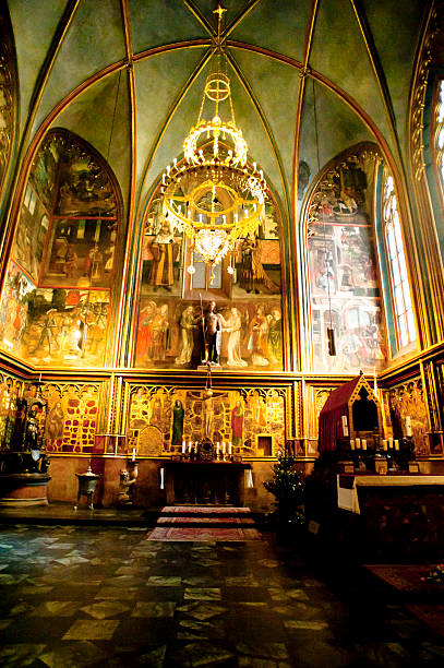 istock Interior of St. Vitus Cathedral in Prague 185421617