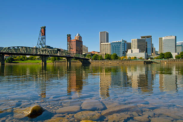 istock Portland Oregon Downtown Skyline Reflection 2 185421709