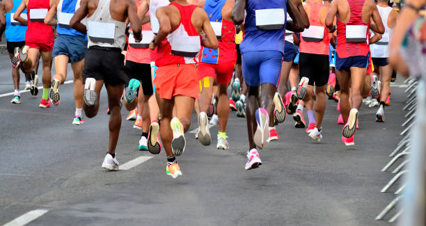 istock Multiracial Marathon Runners, Large Group of 1854221262