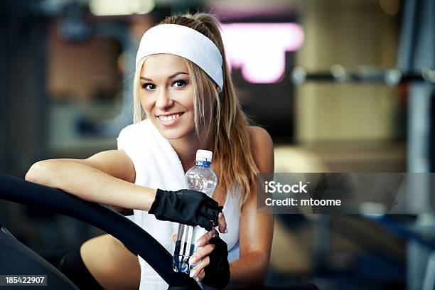 Fitness On A Treadmill Stock Photo - Download Image Now - Active Lifestyle, Activity, Adult