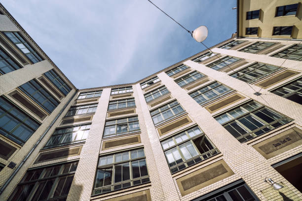 low angle shot of famous Hackesche Hoefe, Berlin, Germany