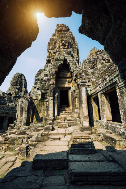 Bayon face Angkor Thom, Siem Reap, Cambodia