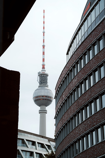 Berlin's TV Tower, an iconic symbol soaring above the city's skyline.