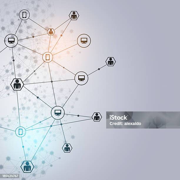Abstract Network Stock Illustration - Download Image Now - Abstract ...