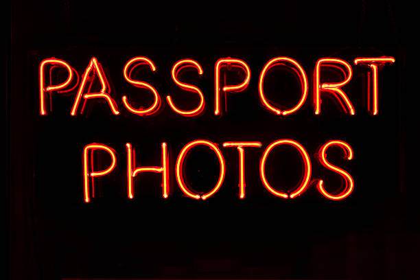 istock Neon sign, passport photos 185425204