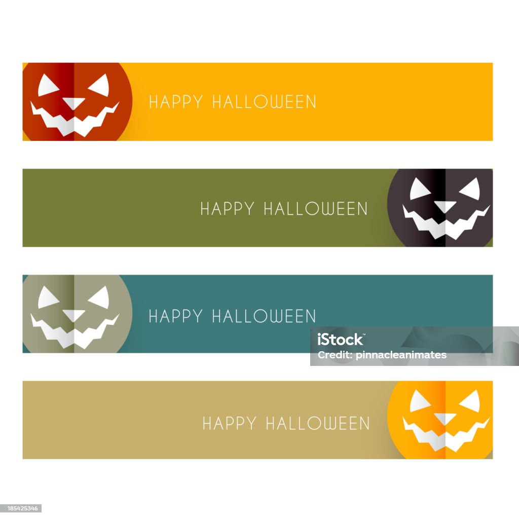 Halloween Fun Header Halloween Headers Stock Illustration - Download Image Now - Abstract ...