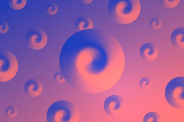 Vector illustration of Abstract gradient background with Purple spirals