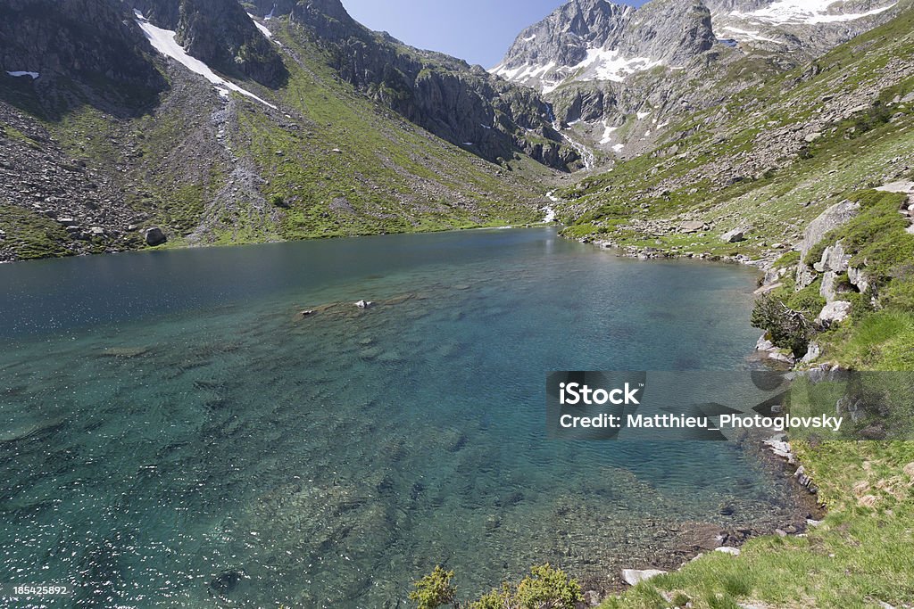Mountain lake, Parco Nazionale dei Pirenei, Francia - Foto stock royalty-free di Acqua