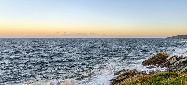 istock Panorama ocean shore at the crack of dawn 185426569