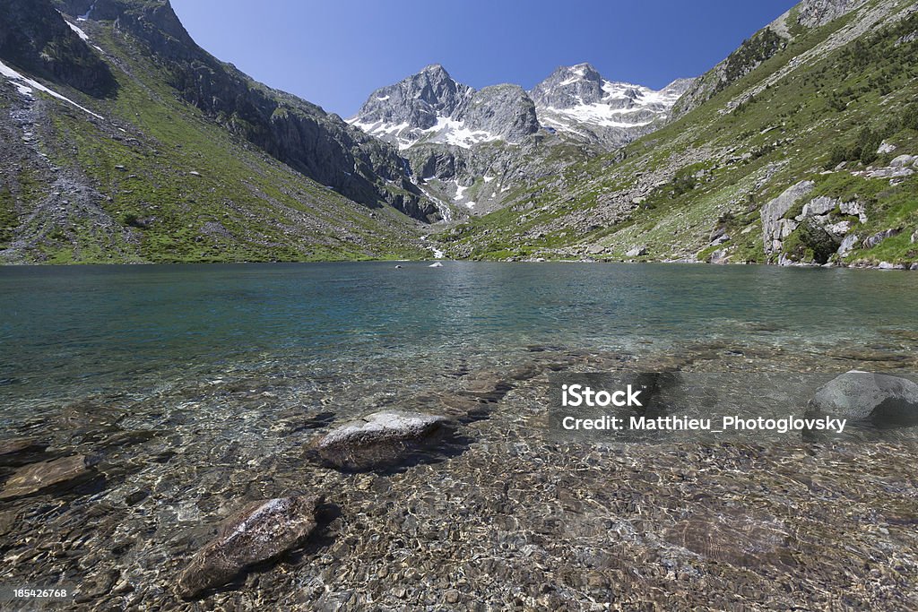 Lago de montaña, parque nacional de los Pirineos, Francia - Foto de stock de Agua libre de derechos