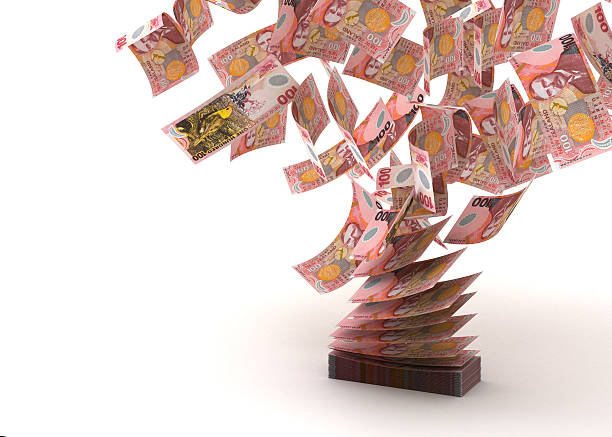 istock Flying New Zealand Dollar 185426857