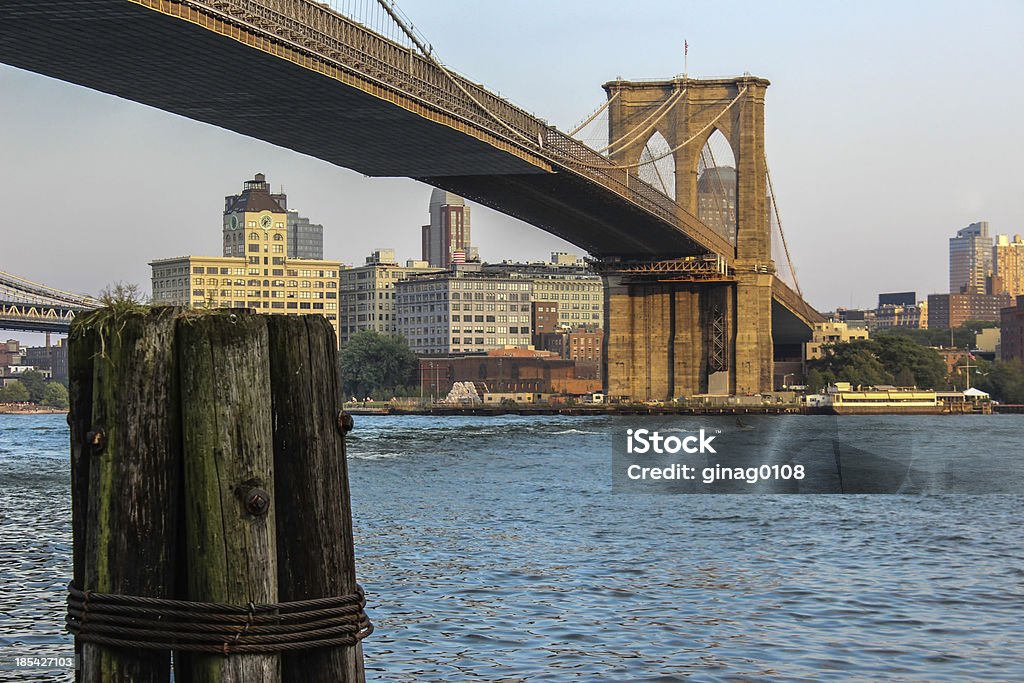 ブルックリン橋 - つり橋のロイヤリティフリーストックフォト