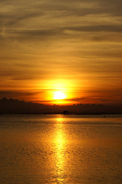 istock Sunset sky at the lake, Thailand. 185427834