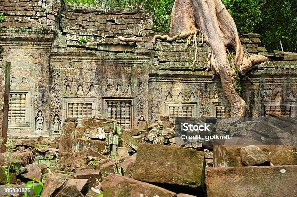 Angkor Tempio Preah Khan Di Angkor Thom In Cambogia - Fotografie stock e altre immagini di Albero