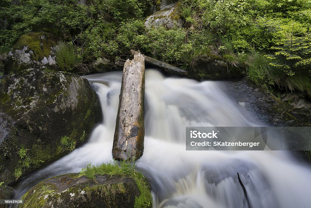 Waterfall Waterfall in long exposure Environmental Issues Stock Photo