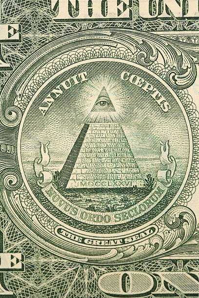 istock Great Seal of the U.S. from back dollar bill. 185431619