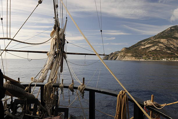 Veliero Albero di bompresso-Barca a vela - foto stock