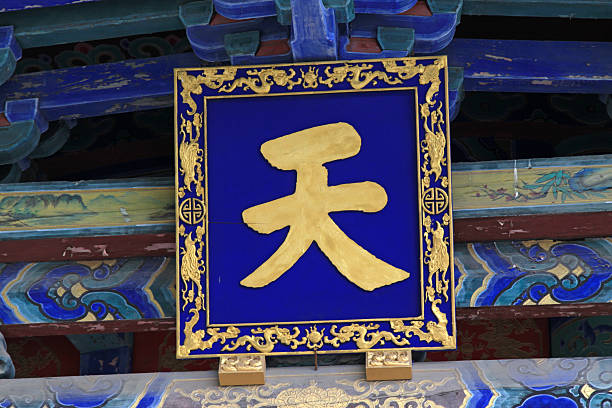 istock plaque on the ancient Chinese traditional architecture, north ch 185431748