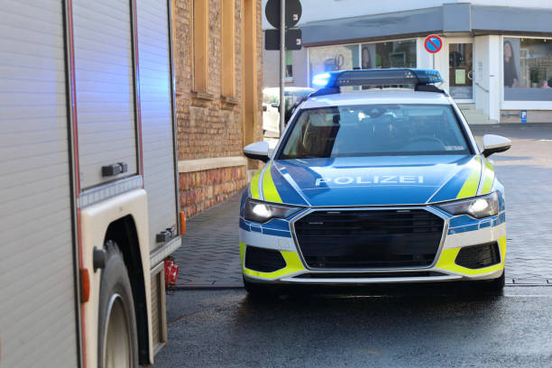 istock A Police Car on a Street 1854324407