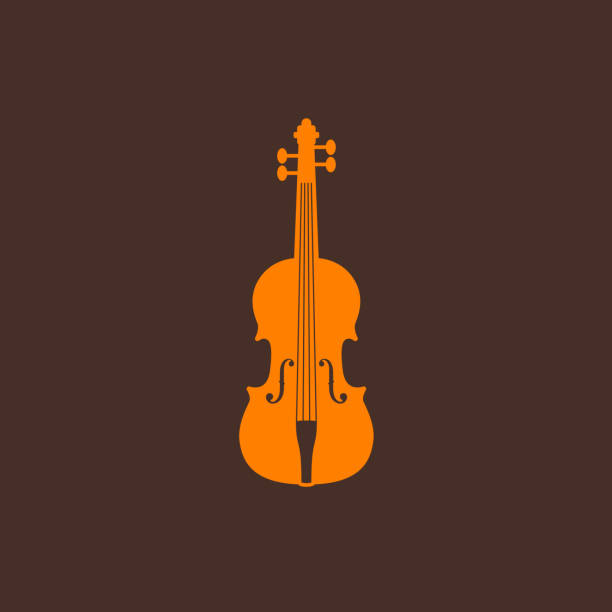 ilustrações, clipart, desenhos animados e ícones de ilustração com violino - violino